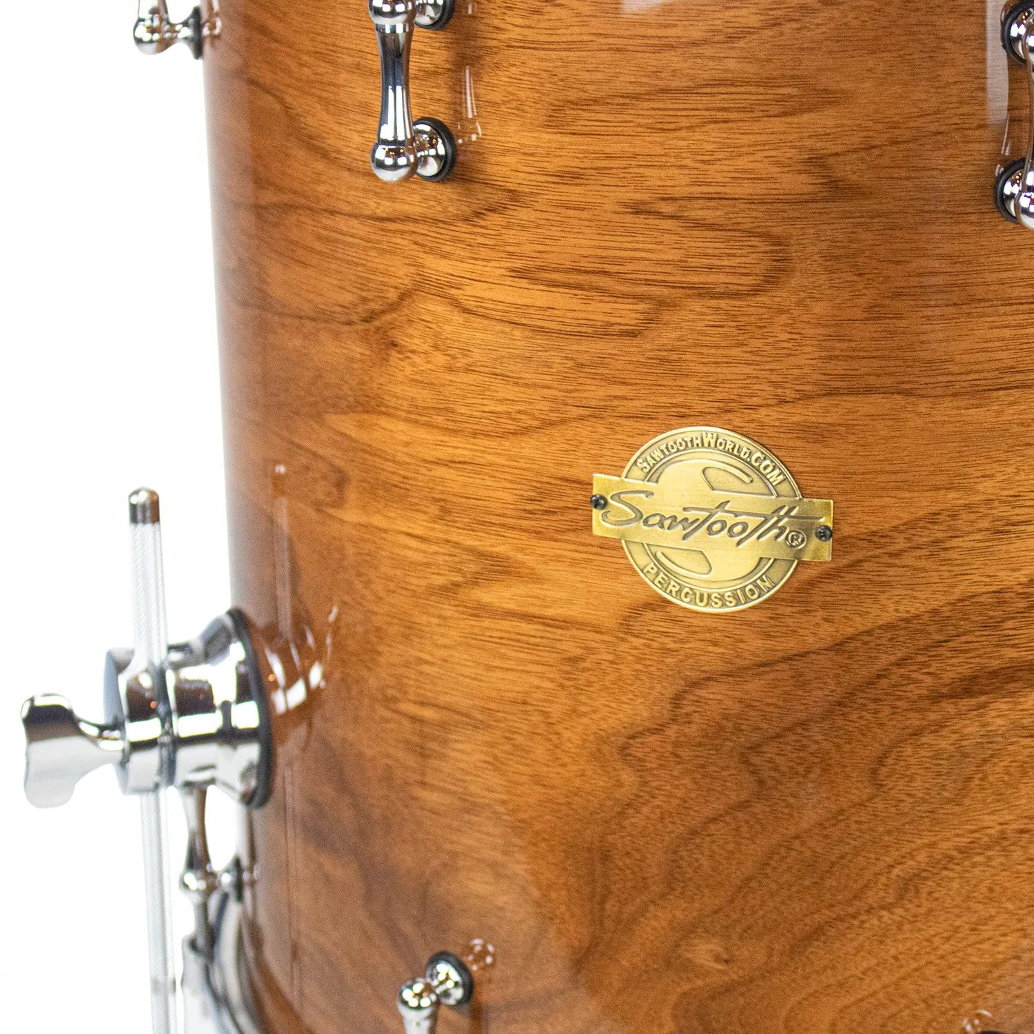 Sawtooth Hickory Series Floor Tom Drum 16" x 16", Natural Gloss