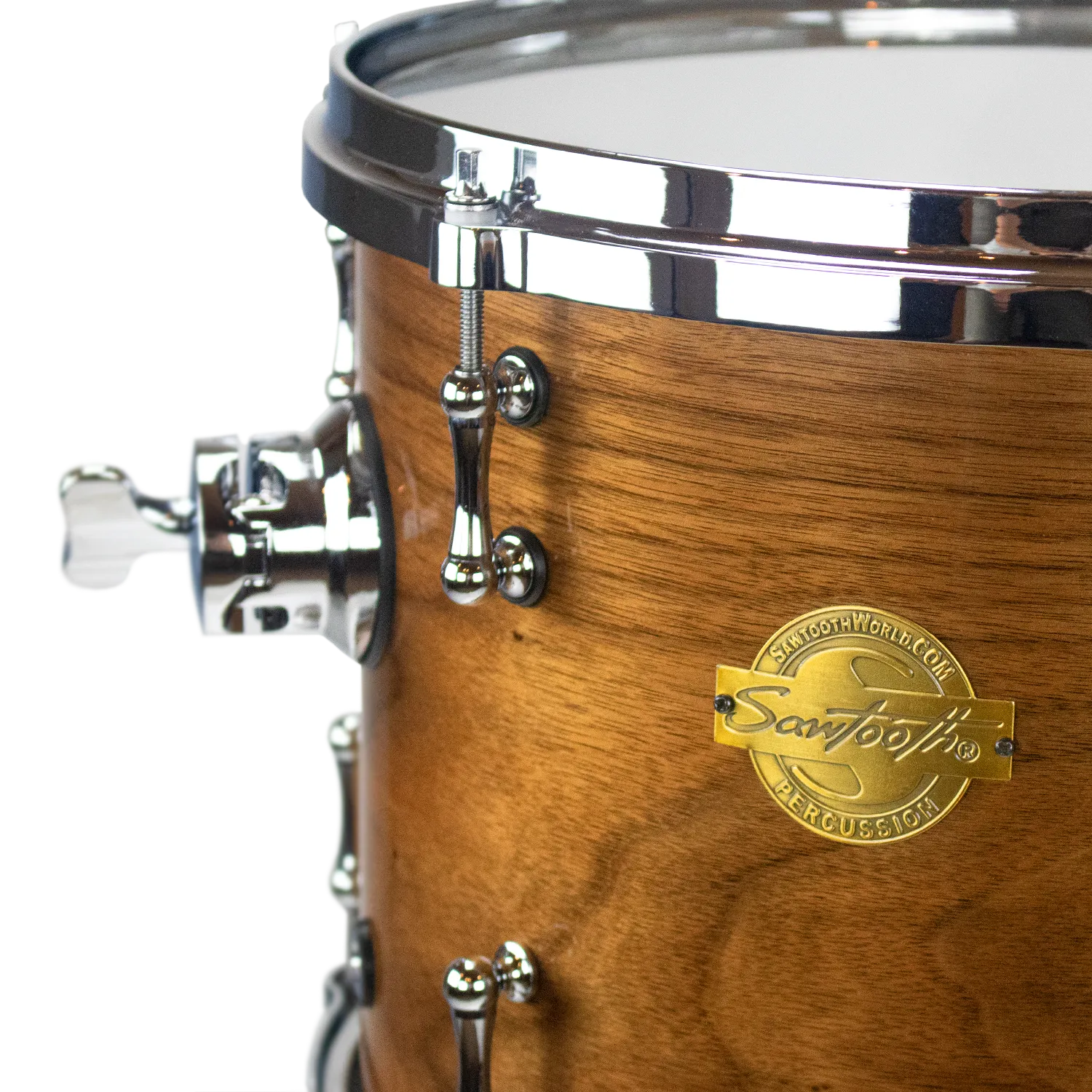 Sawtooth Hickory Series Tom Drum 13" x 10", Natural Gloss