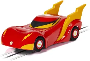 Scalextric Micro My First Justice League The Flash 1:64 Slot Race Car G2169, Red & Yellow