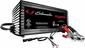 Schumacher Electric Battery Charger and Maintainer, SC1355, 3-in-1, Fully Automatic, 1.5 Amps, 6 Volt and 12 Volt, for Motorcycle, Power Sport, Car, and Marine Batteries