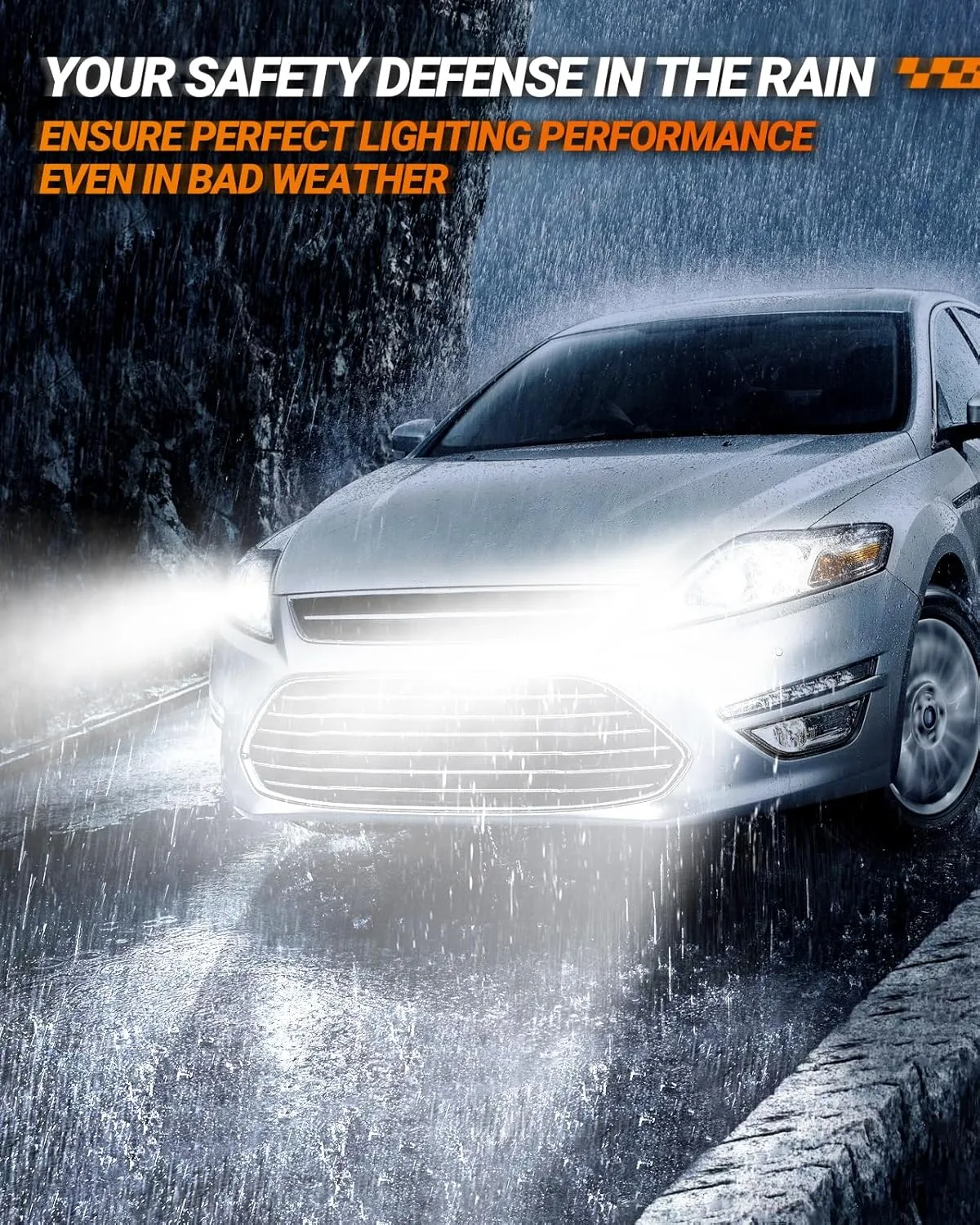 SEALIGHT H11/H8/H9 Fog Bulbs, X4I 55,000LM Super Bright H11 Light Powersport, H8 Bulbs Cool White with Cooling Fan, H11 Bulbs or Fog Plug and Play, Pack of 2