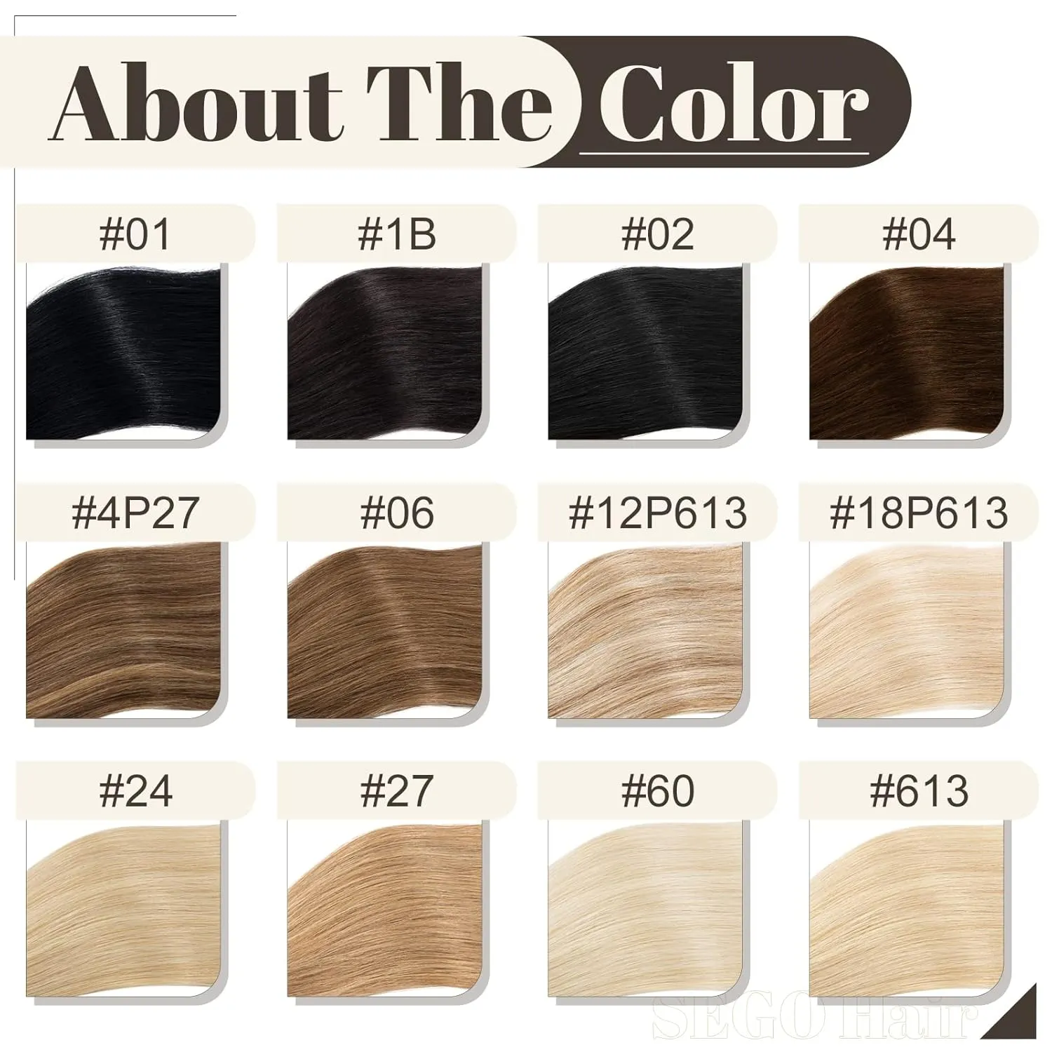 SEGO U Tip Hair Extensions - 100 Strands, 100% Remy Human Hair, Silky Straight, Keratin Fusion Pre-Bonded, #6 Light Brown, 14 inches, 50g