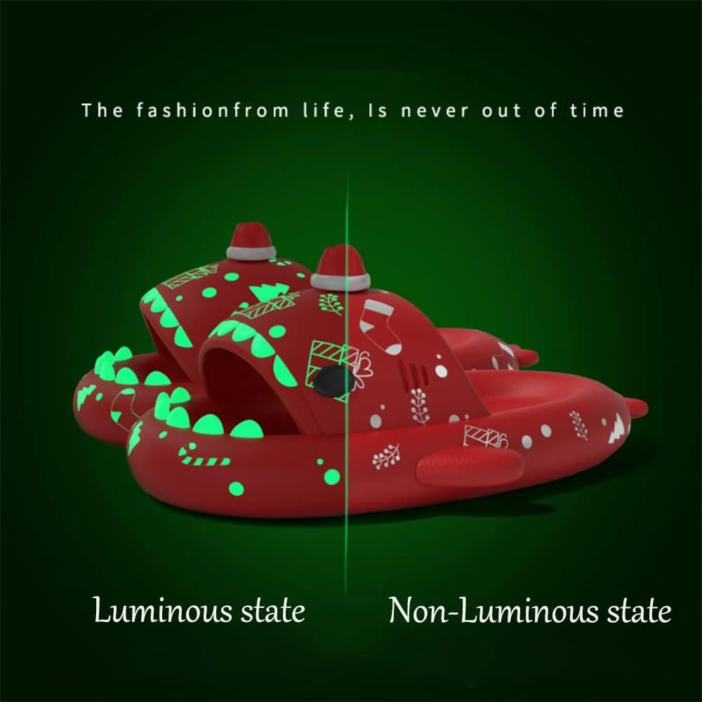 Shark Slides Slippers, Anti-Slip 3D Cartoon Halloween Christmas Shark Slippers
