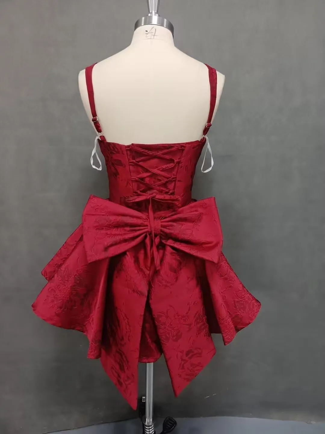 Short Satin Homecoming Dresses with Bows Applique Corset Prom Dress Mini HOCO Party Cocktail Gowns for Teens