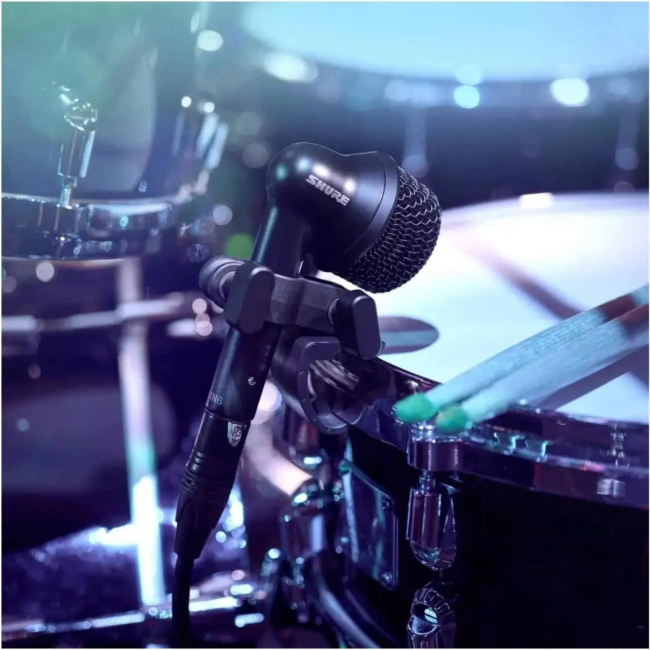 Shure Nexadyne 6 Tom/Snare Drum Microphone with Revonic Technology - Supercardioid Dynamic Mic for Pro Performance, Enhanced Isolation & Noise Reduction, Dual-Engine Transducers, Single (NXN6)