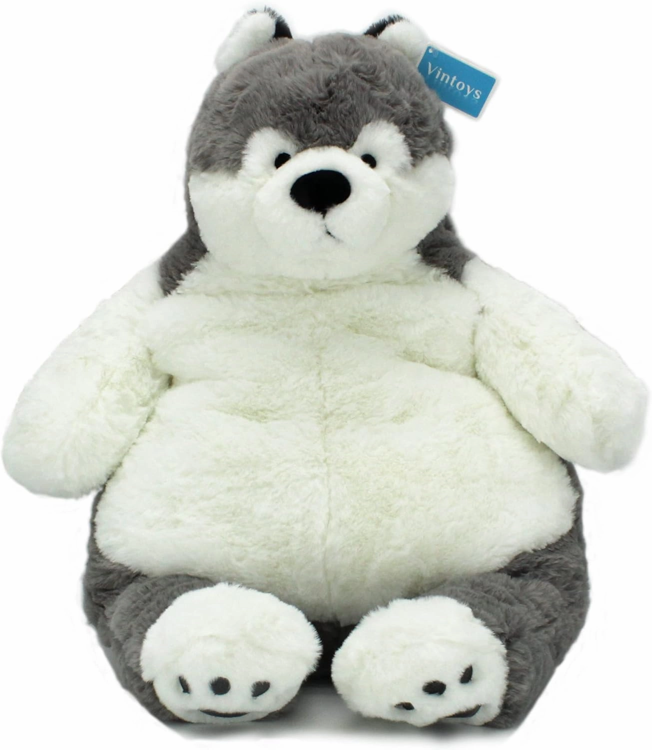 Siberian Husky Dog Plush Big Hugging Pillow Stuffed Cotton Puppy Plush Animals Toy 23"