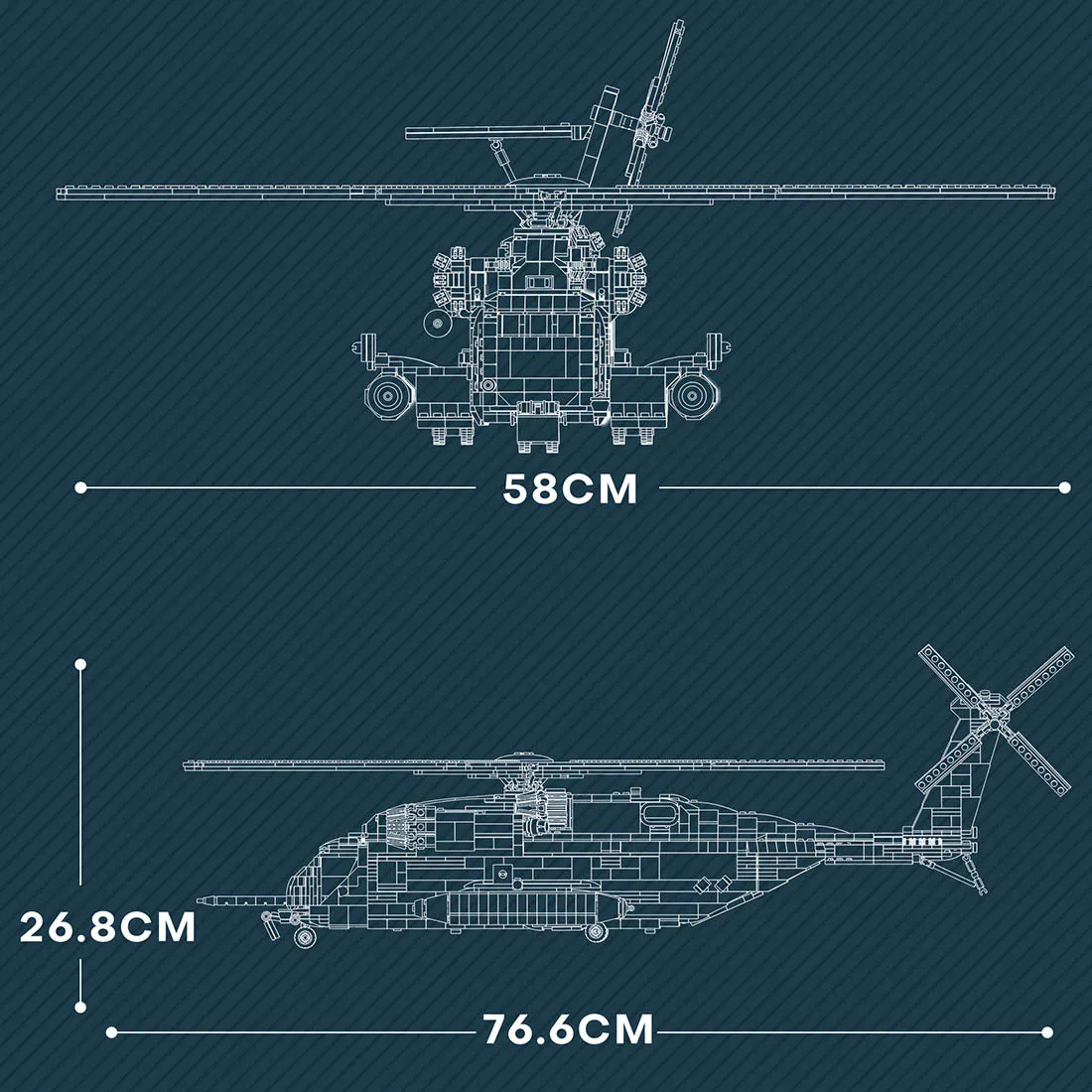 Sikorsky Ch-53E Super Stallion 2192Pcs