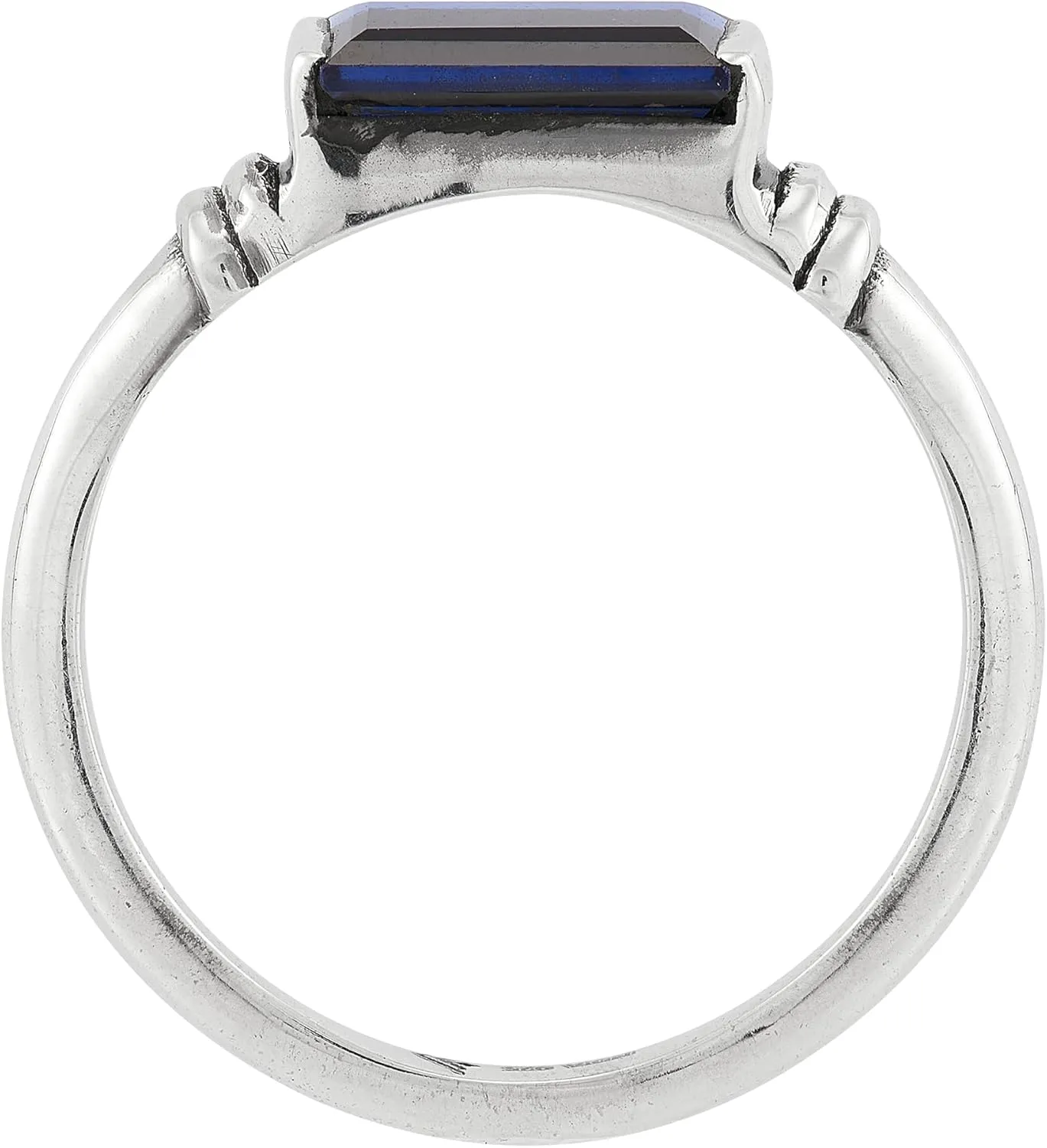 Silpada 'Mediterranean Blue' Sterling Silver Lab-Created Sapphire Ring