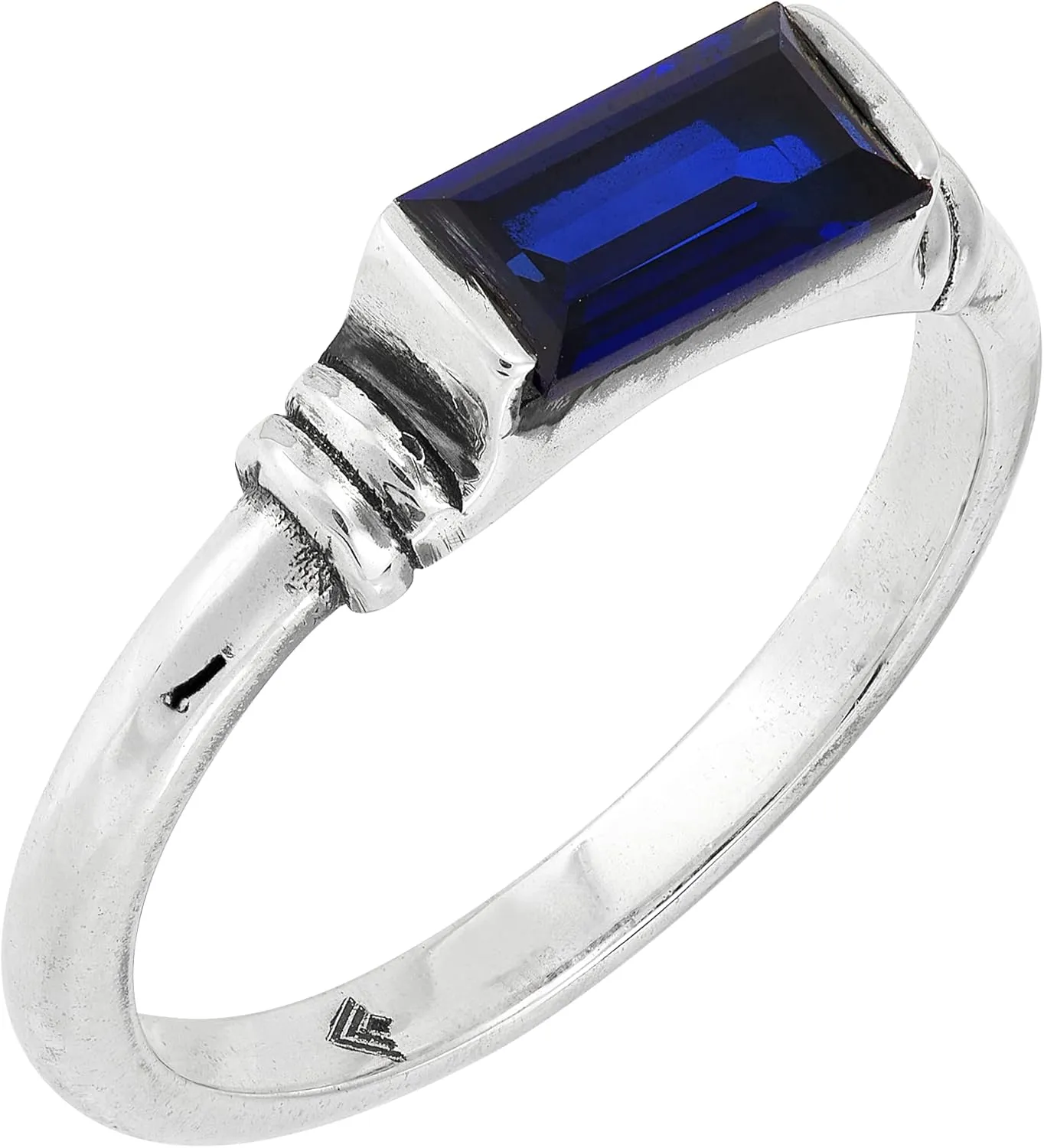 Silpada 'Mediterranean Blue' Sterling Silver Lab-Created Sapphire Ring