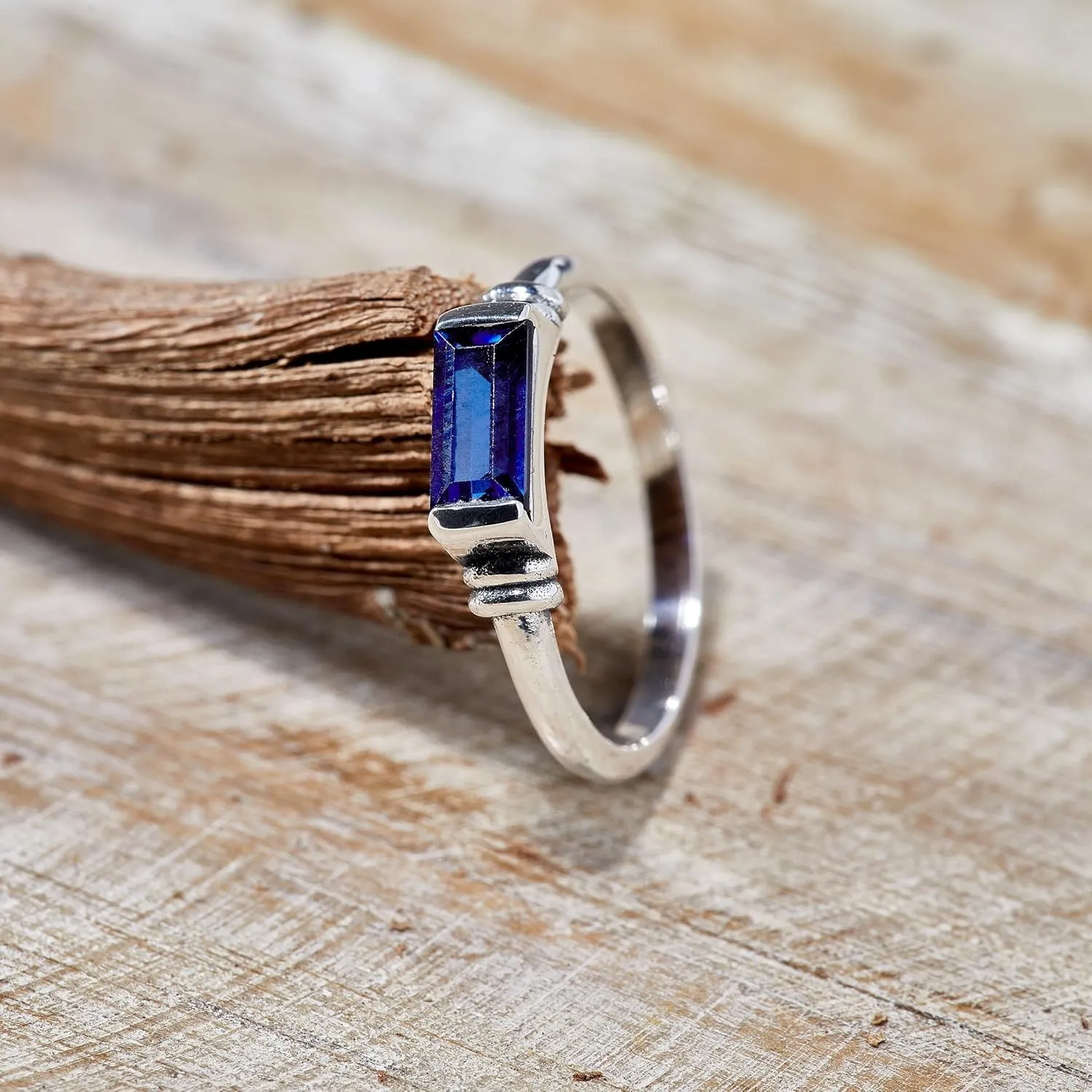 Silpada 'Mediterranean Blue' Sterling Silver Lab-Created Sapphire Ring
