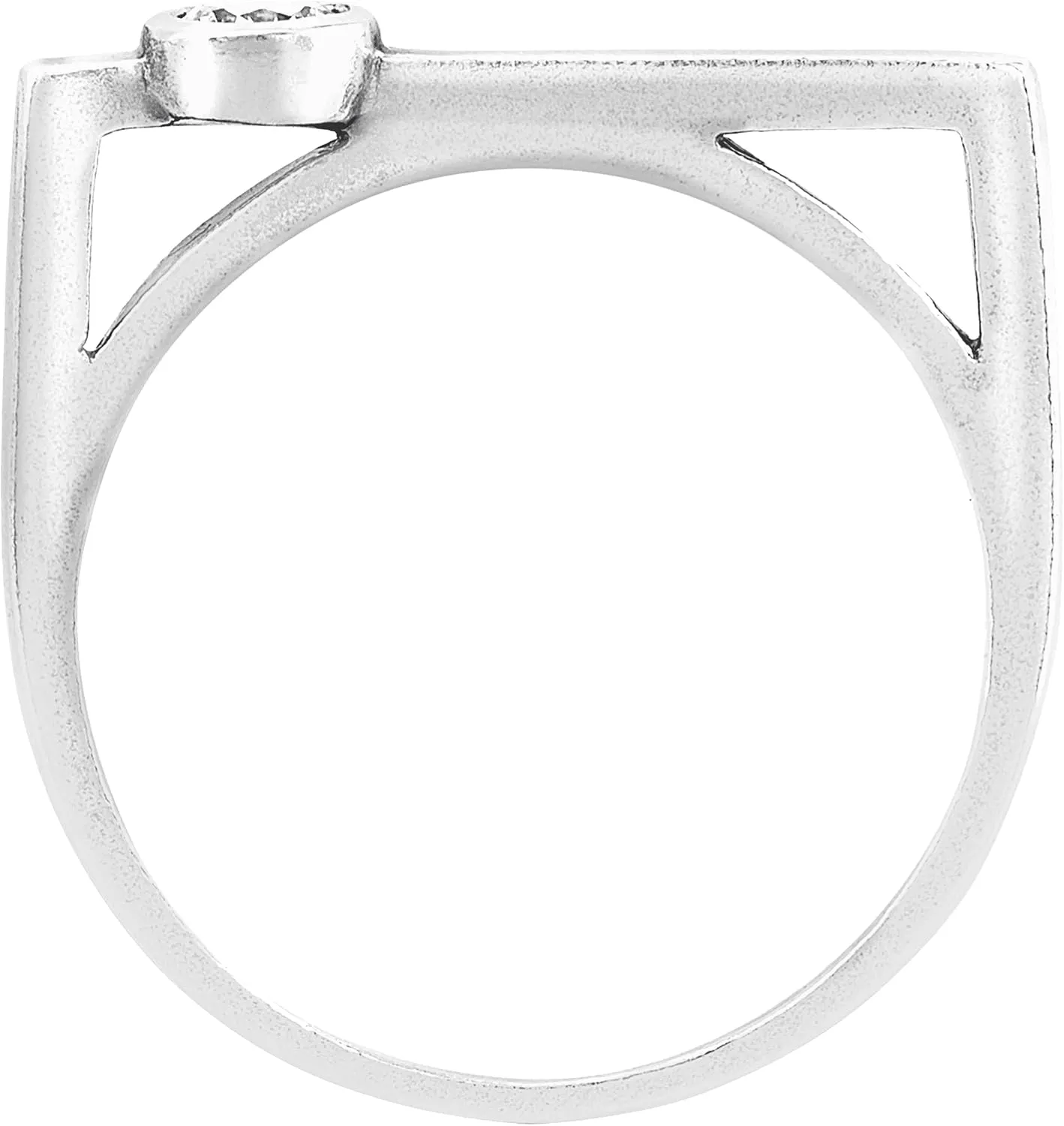 Silpada 'Parker Bar' Cubic Zirconia Ring in Sterling Silver