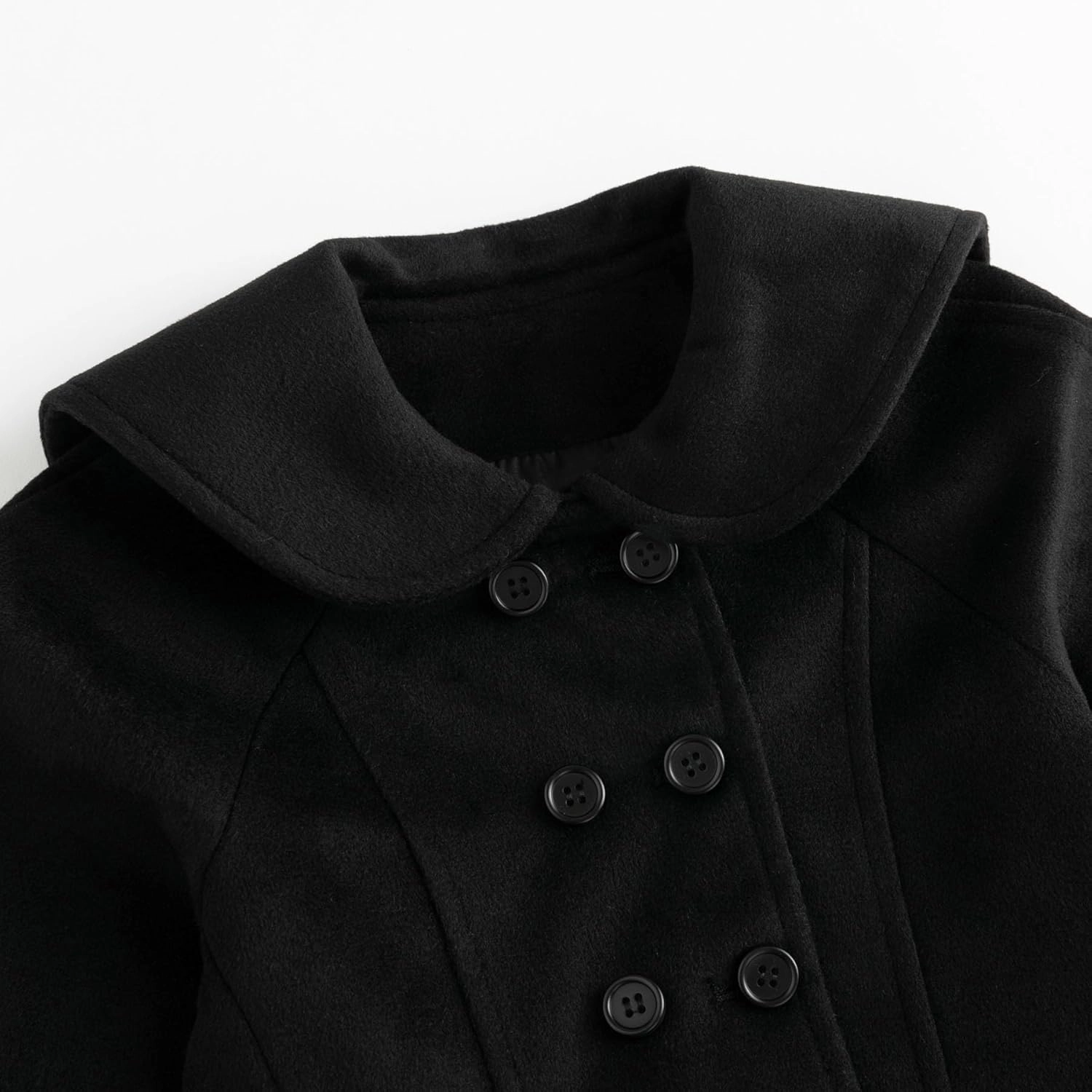 Simplee kids Girls Dress Coat Lapel Button Winter Jackets Coats Long Sleeve Outerwear with Pockets 4-14Years