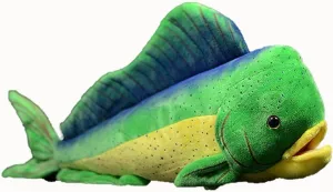 Simulation Mahi Mahi Fish Stuffed Animals 18inch, Cute Soft Mahi Mahi Fish Plush Toy Children Room Decoration Pillows…