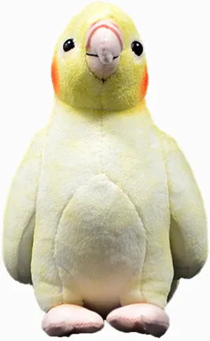Simulation Yellow Cockatiel Plush Toy, Soft Realistic Cute Plush Stuffed Animal Toy Parrot 7.08inch Funny Birds Home Decoration Children's……