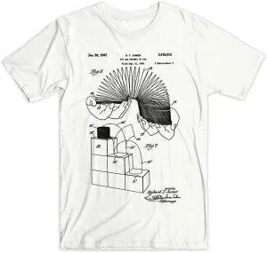 Slinky Patent T-Shirt, Slinky Toy 100% Soft Cotton Premium Tee
