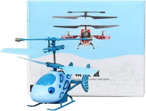Smart Sensor Mini Cartoon Plane Children Toy Airplane Two-Channel Remote Control Flying Fish Boy Girl Adult Gift 2.4G Wireless RC Helicopter with Gyroscope