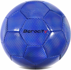 Soccer Ball - Premium Boy and Girl Official Match Ball with Cool Reflective Iridescent Rainbow Hex Pattern, Durable, Indoor, Outdoor, Training, Practice, Playtime and Games