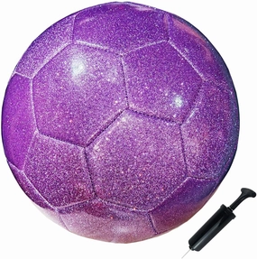 Soccer Ball Shiny Gift Size 3 4 5 Practice Training Come with Pump and Needle