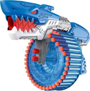 Soft Bullet Toy Gun for Boys, Toy Foam Blasters & Guns with 120 Soft Bullets, 40-Dart Rotating Drum, Foam Dart Gun Shooting Games, Shark Toys Birthday for Kids, Teens Adults 6 