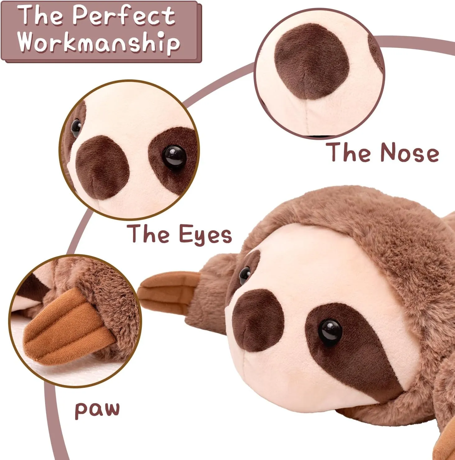 Soft Weighted Stuffed Animals Weighted Plushies Animals for Adults, Soft Lovely Weighted Animals for Adult and Kids