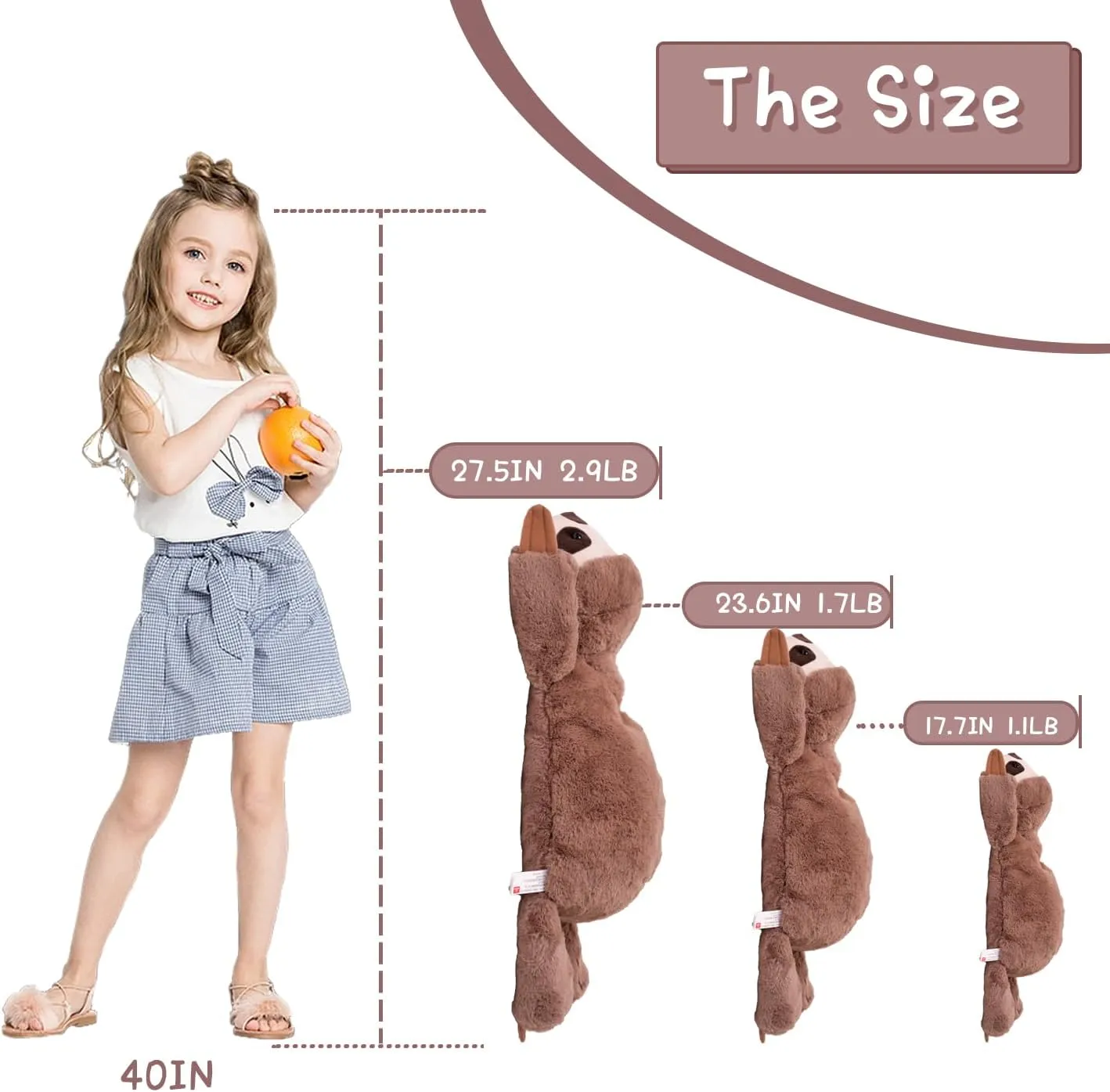Soft Weighted Stuffed Animals Weighted Plushies Animals for Adults, Soft Lovely Weighted Animals for Adult and Kids