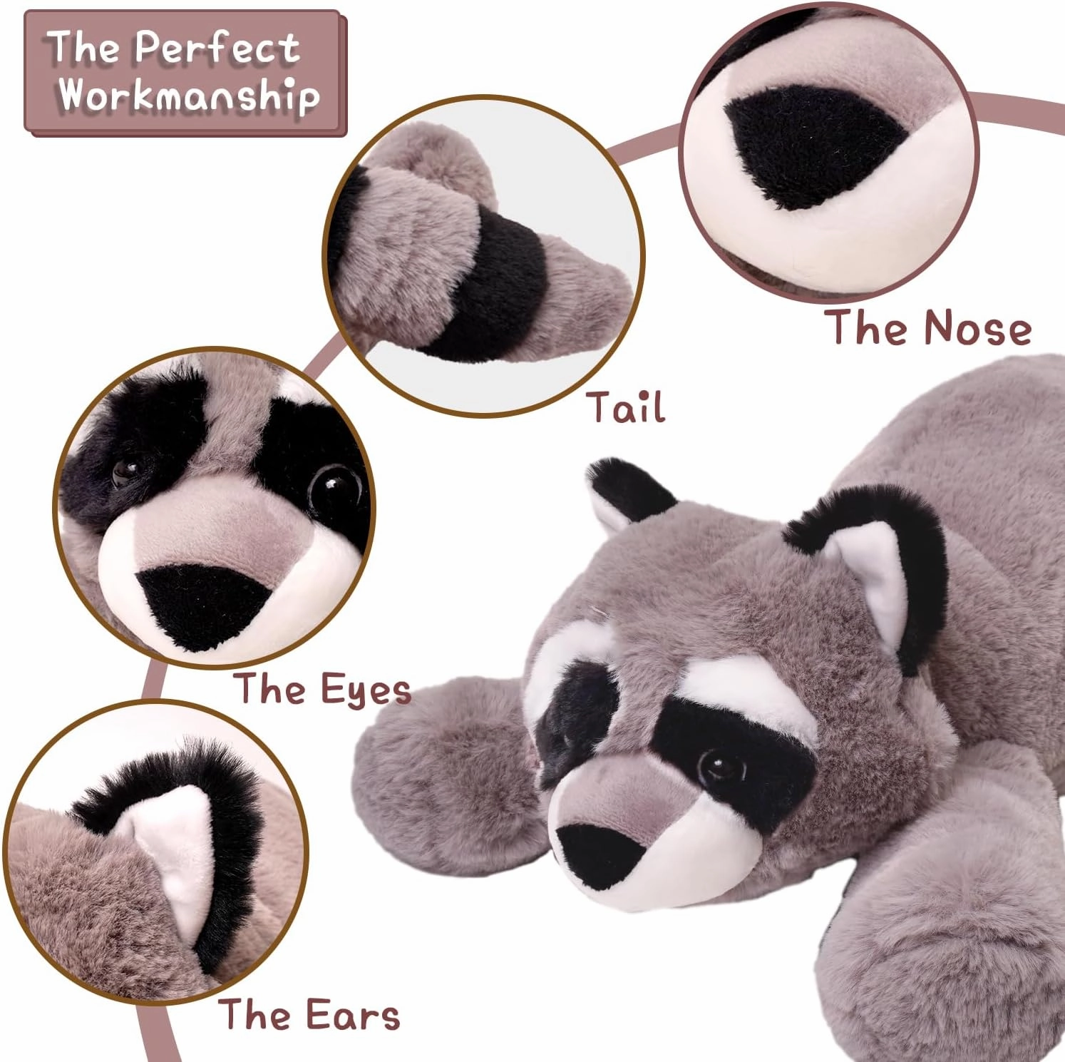 Soft Weighted Stuffed Animals Weighted Plushies Animals for Adults, Soft Lovely Weighted Animals for Adult and Kids