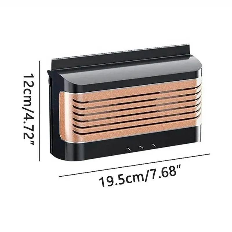 Solar-Powered Car Air Purifier Fan Cleaning System
