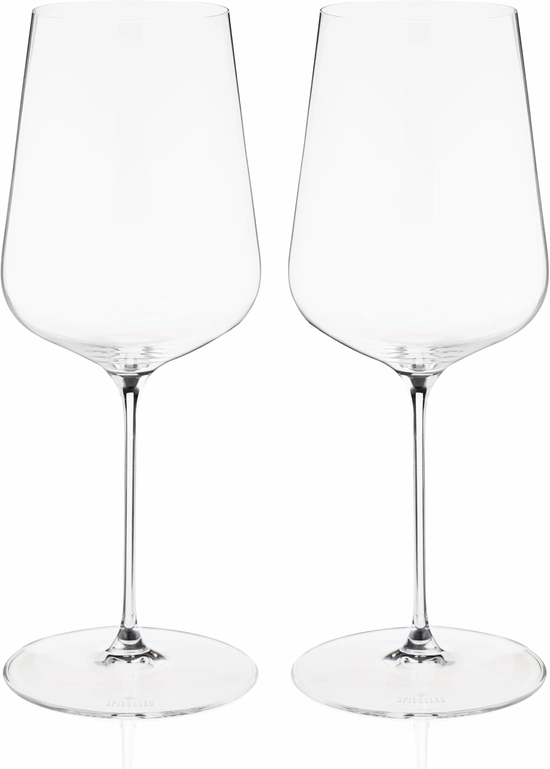 Spiegelau Definition Universal Big Wine Glasses, European Made Crystal Drinking Glass Set for White and Red Wines, Dinner, Birthday Party, Glassware, Home Bar Accessories, 19 oz, Set of 2