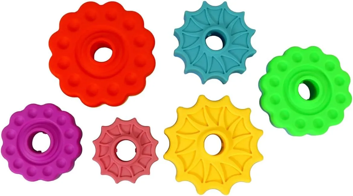 Spinning Stacker Toy - Rainbow Ring Stacker Montessori Baby Toys for 15 Months  - Sensory & Learning Toys for Toddlers for Boys & Girls