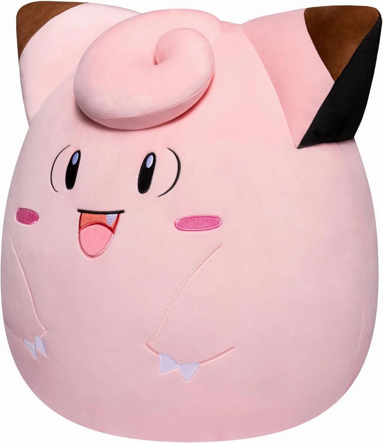 Squishmallows Pokemon 14-Inch Clefairy Plush - Add Clefairy to Your Squad, Ultrasoft Stuffed Animal Medium Plush, Official Kelly Toy Plush