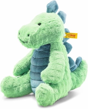 Steiff Spott Stegosaurus Dinosaur, Premium Stegosaurus Plush Stuffed Animal, Dinosaur Toys, Stuffed Dino, Dinosaur Stuffed Animal for Girls Boys and Kids, Soft Cuddly Friends (Green & Blue, 11")