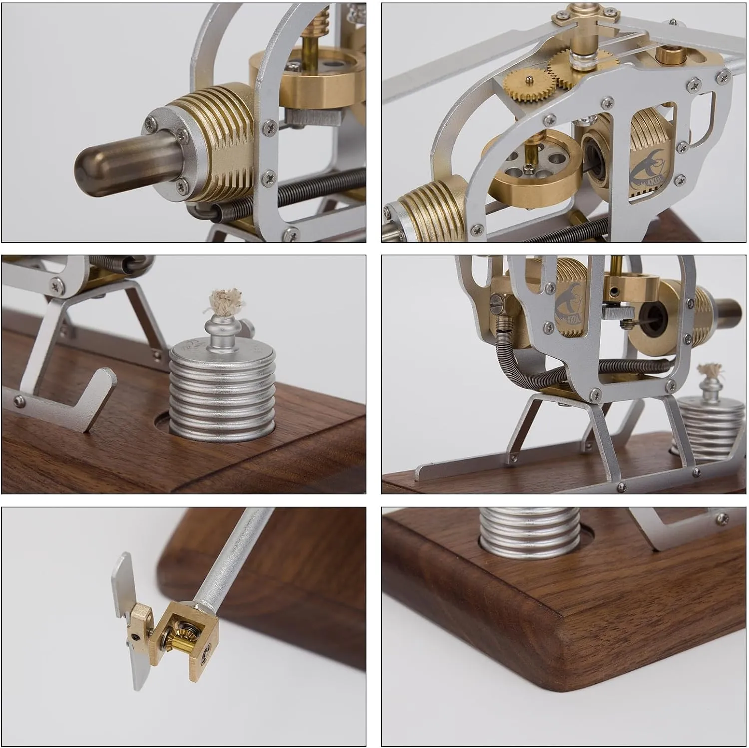 Stirling Engine DIY Assembly STEM Model Science Physical Experiment Toy-2024 (KIT Version)