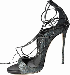 Strappy Heels for Women Open Toe Lace Up Stiletto High Heeled Sandals Prom Party Daily Wedding Shoes