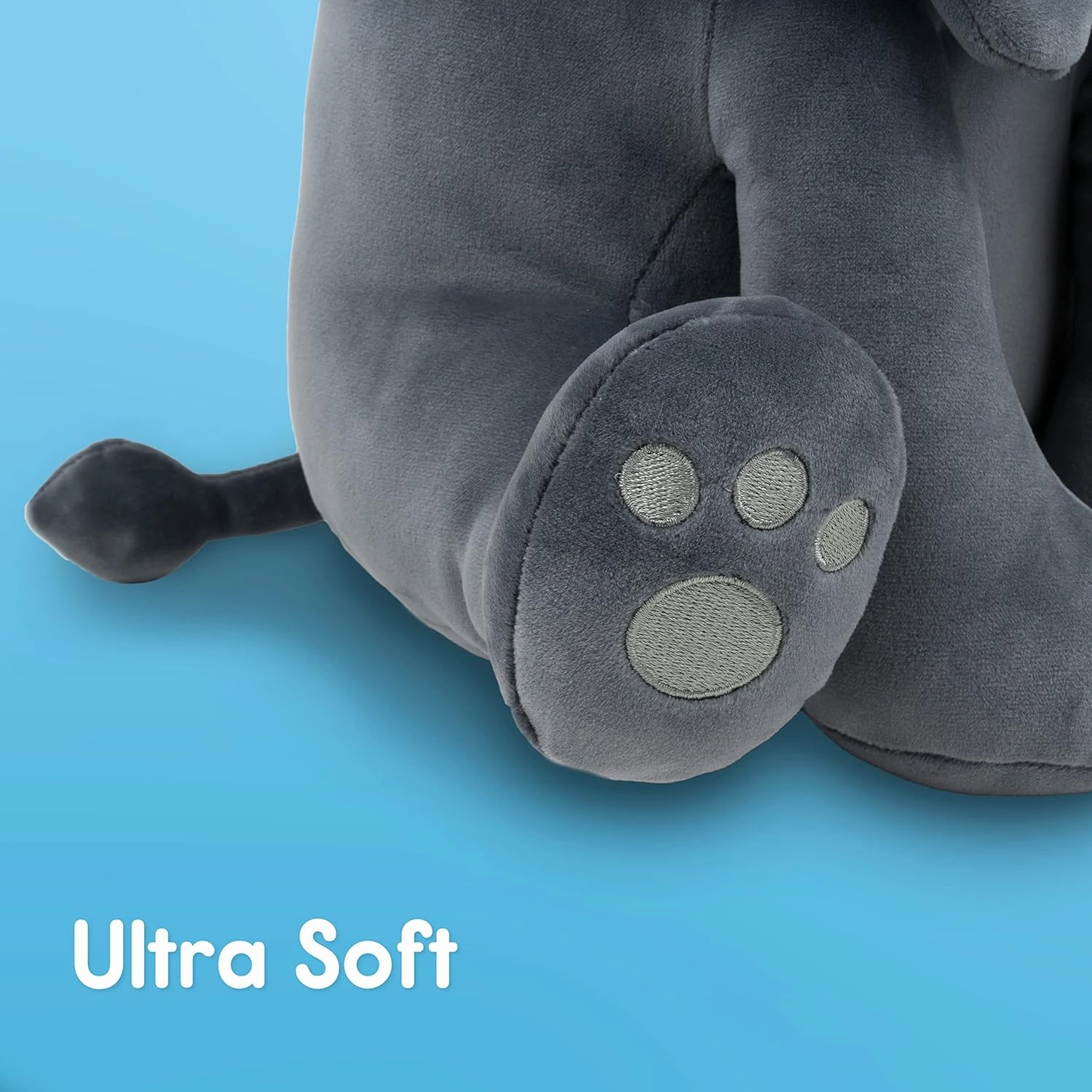 Stuffed Animal Lion Gray | Ultra Soft Plushie Cute Stuffed Lion | Plush Safari Stuffed Animals for Kids
