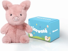 Stuffed Animals Pig Plush Toys 11.8 inches Piggy Stuffed Animal Soft and Cuddly for Boys and Girls Doll Gift for Kids