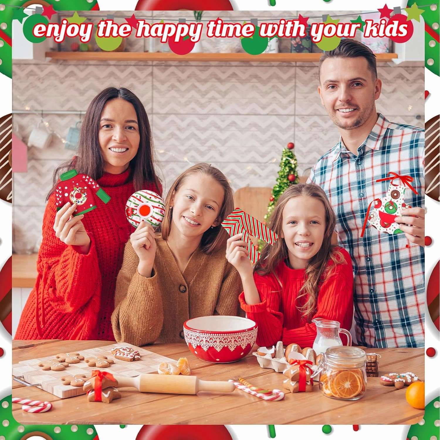 Suhine 13 Pcs Christmas Doll Accessories Set on Clothes Donut Clothes Doughnut Outfit Scarf Sleeping Bag Sweater Bathrobe Hammock Apron Hat Doll Costume Dress up for Xmas Doll