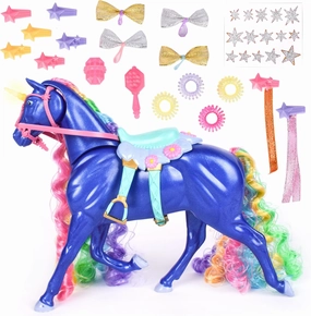 Sunny Days Entertainment Glam-R-Ranch Midnight Rainbow - Rainbow Sparkle Unicorn with Accessories