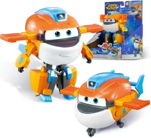 Super Wings Transforming Toys, 5 in Taki Airplane Transformable Figures Toys, 2 in 1 Mode Rescue Bots Action Figure Toys for 3-5 Year Old Boys Girls, Fun Plane Toys for Toddlers Kids Age 3 4 5 6 7