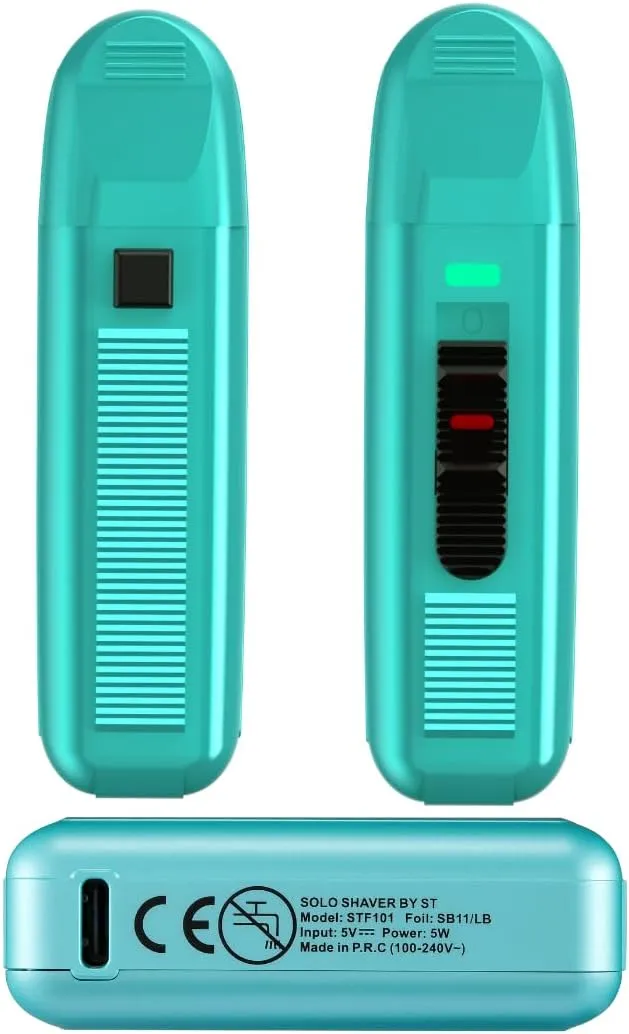 Supreme Trimmer Solo Single Foil Shaver for Pocket | 150 Min Runtime Cordless use, Powerful USB-C Mini Travel Razor for Professional & Home use | STF101