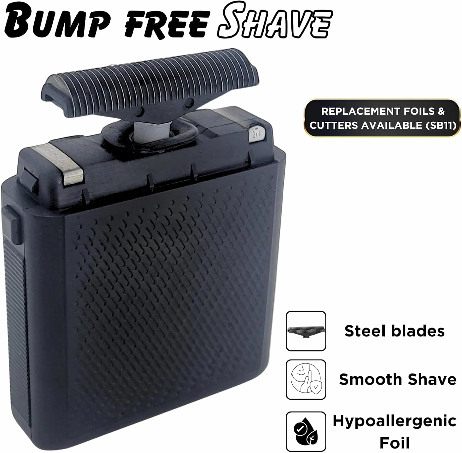 Supreme Trimmer Solo Single Foil Shaver for Pocket | 150 Min Runtime Cordless use, Powerful USB-C Mini Travel Razor for Professional & Home use | STF101