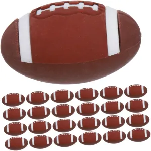 SUPVOX Rugby Eraser Set 25pcs Mini Erasers Delicate Design Portable for Daily Use