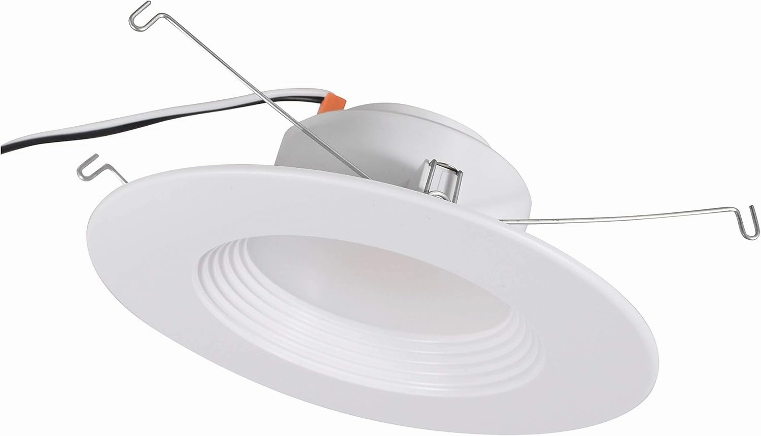 SYLVANIA 5"/6" Recessed LED Downlight Kit with Integrated Trim, 65W Equivalent Efficient 8.5W, Dimmable, 675 Lumens, 80 CRI, 4000K, Bright White (40622)