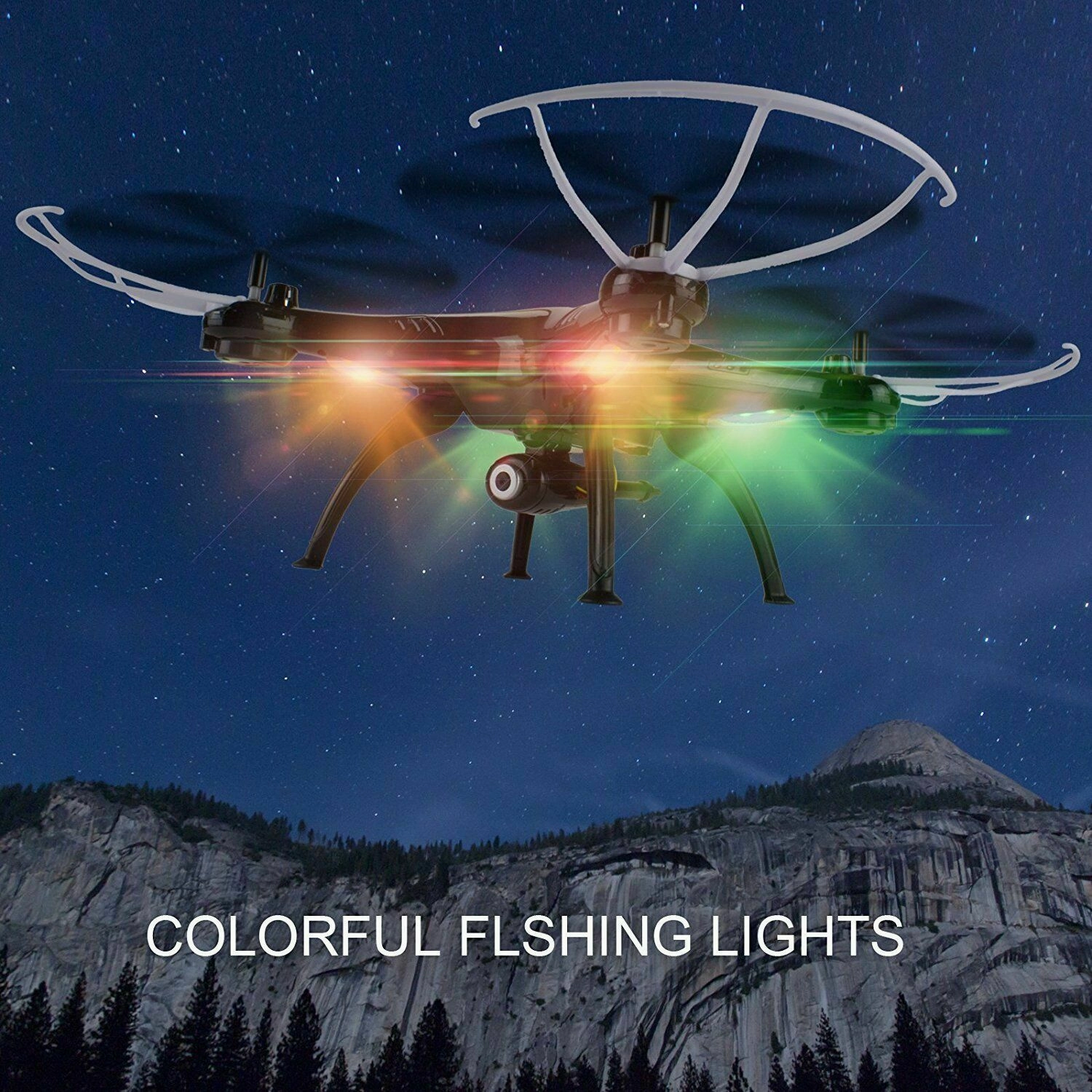 Syma X5SW-V3 Wifi FPV 2.4G 4CH RC Quadcopter Drone HD Camera RTF Black Batteries