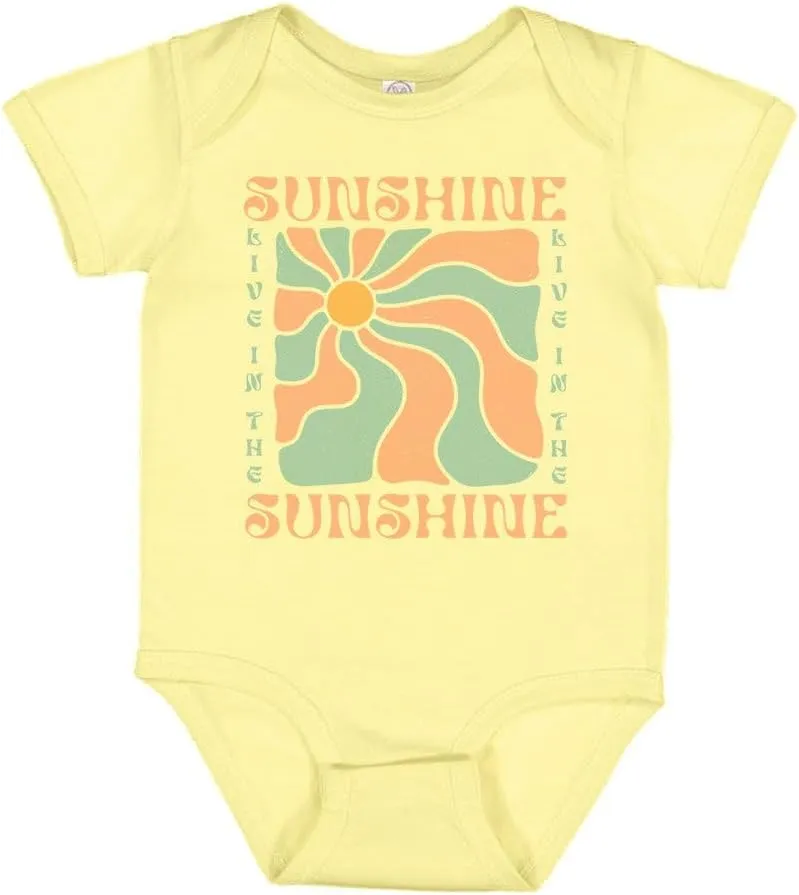 TATY Kids Retro Live In The Sunshine Baby Infant Bodysuit