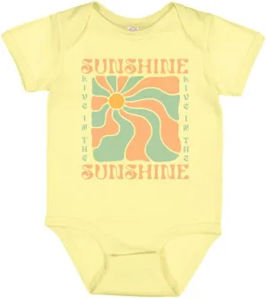 TATY Kids Retro Live In The Sunshine Baby Infant Bodysuit