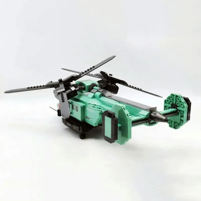 Technical MOC Twin-Rotor Helicopter Bricks Toy 58008
