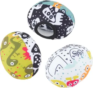 The MamaRoo Replacement Balls (for Mamaroo Swing) Offer More Interaction and Reversible Ball Options to Complement The Multi-Coloured MamaRoo Cradle in a Set of 3 Balls
