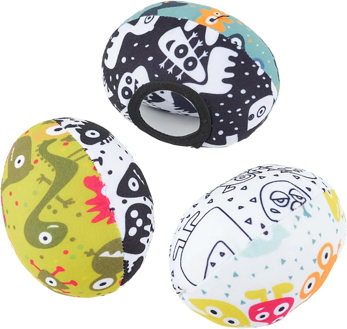 The MamaRoo Replacement Balls (for Mamaroo Swing) Offer More Interaction and Reversible Ball Options to Complement The Multi-Coloured MamaRoo Cradle in a Set of 3 Balls