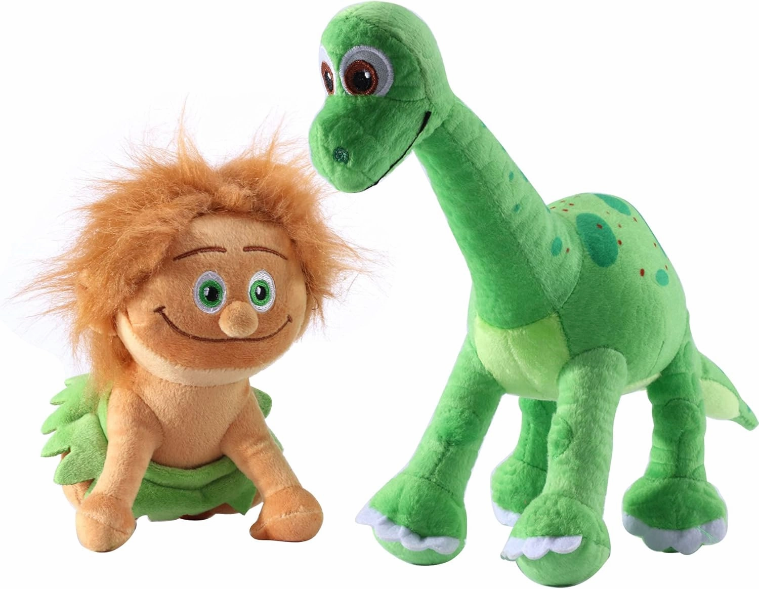 The Good Dinosaur Plush Toys Stuffed Animals Play Set- Spot The Child 7"/20CM   Arlo Baby 13"/35CM (2 Pack)