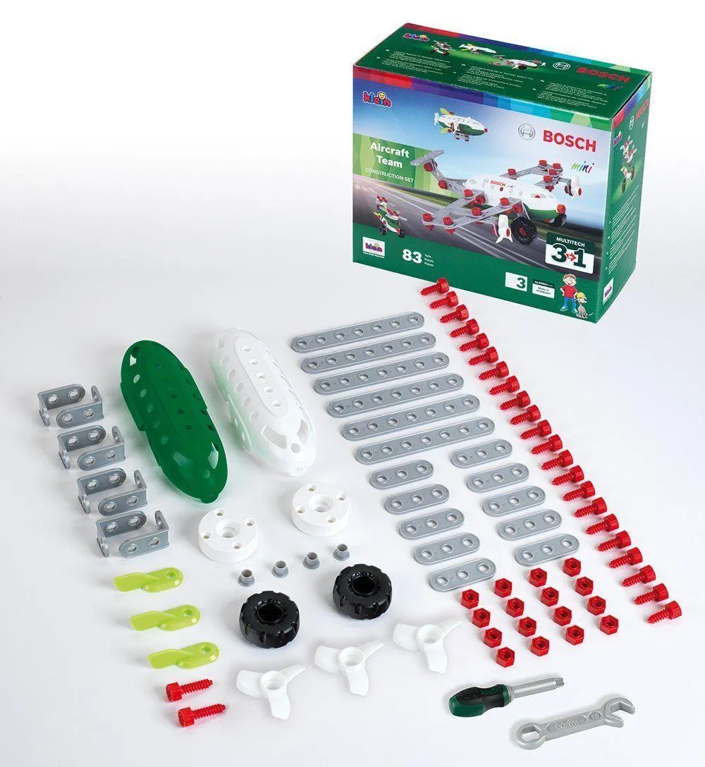 Theo Klein 8790 Bosch 3 in 1 Aircraft Team Construction Set